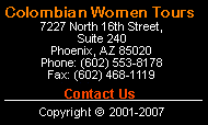 Colombian Women Tours